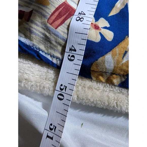 Disney Store Mickey & Minnie Mouse Tropical Aloha Blue Floral Maxi Dress Large - Picture 11 of 11